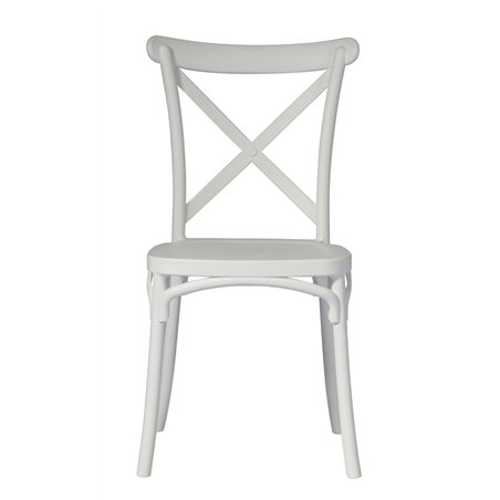 Sedia Trattoria In Polipropilene Con Fibra Di Vetro - Bianco