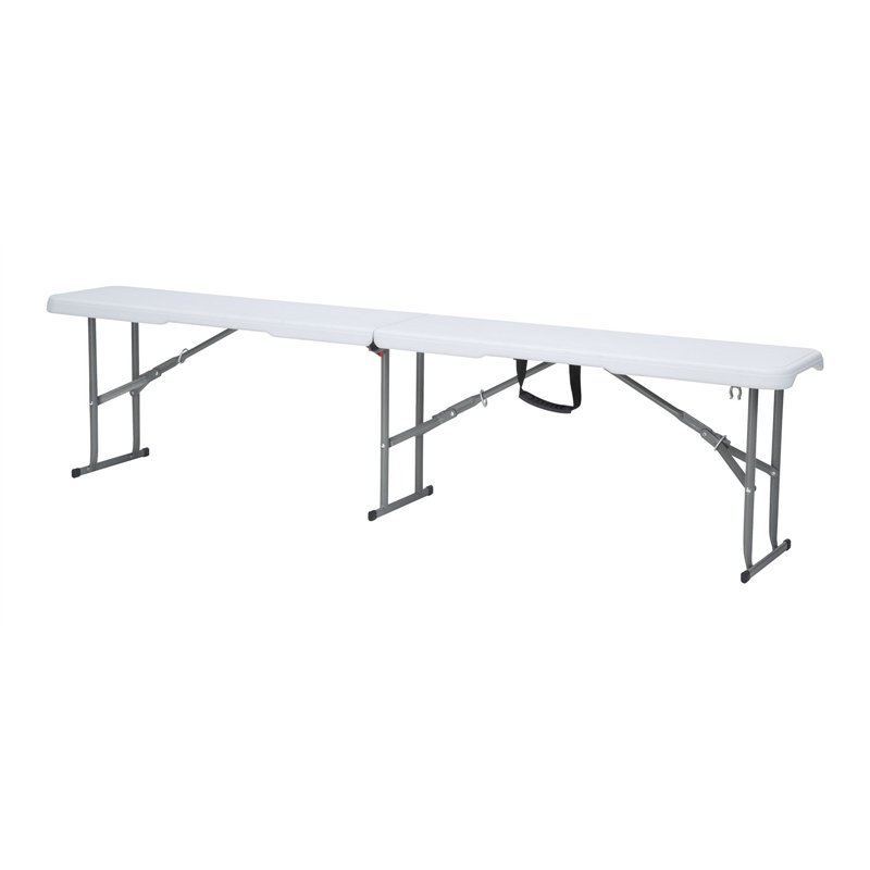Panca Catering In Polietilene 180x28 cm - Pieghevole Greenwood