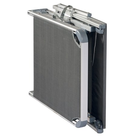 Greenwood Portable Sun Lounger with Aluminum Canopy - Gray