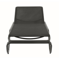 Lettino Vieste In Alluminio - Textilene Grigio - Antracite