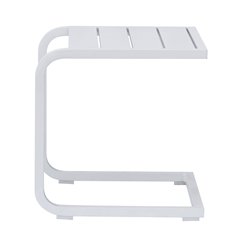 Tavolino In Alluminio - Bianco