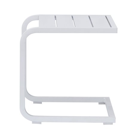 Tavolino In Alluminio - Bianco