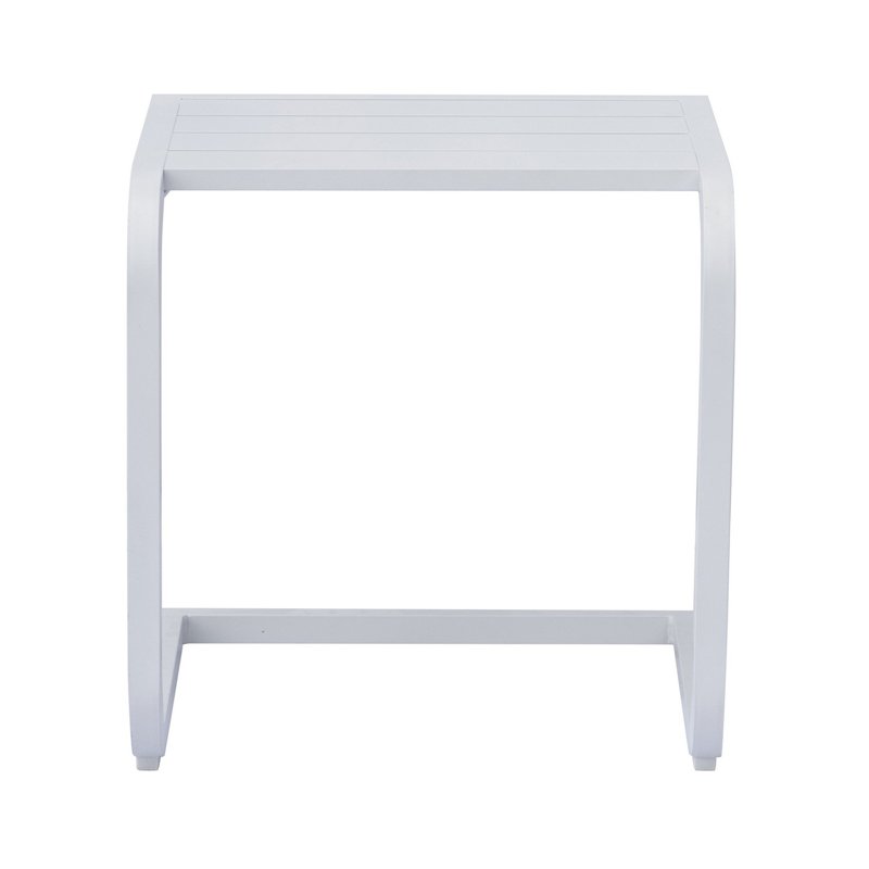 Greenwood Tavolino In Alluminio - Bianco