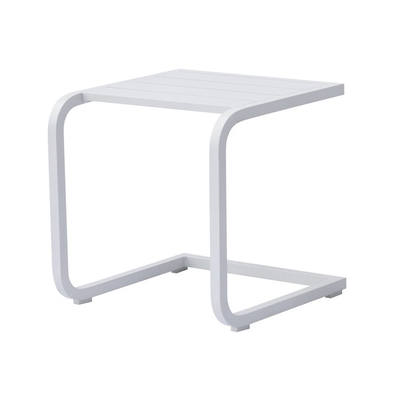 Greenwood Tavolino In Alluminio - Bianco