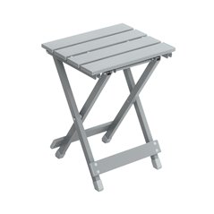 Tavolino In Alluminio - Silver - Pieghevole