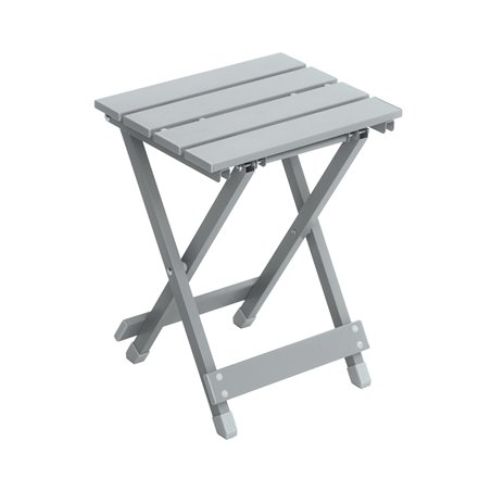 Tavolino In Alluminio - Silver - Pieghevole