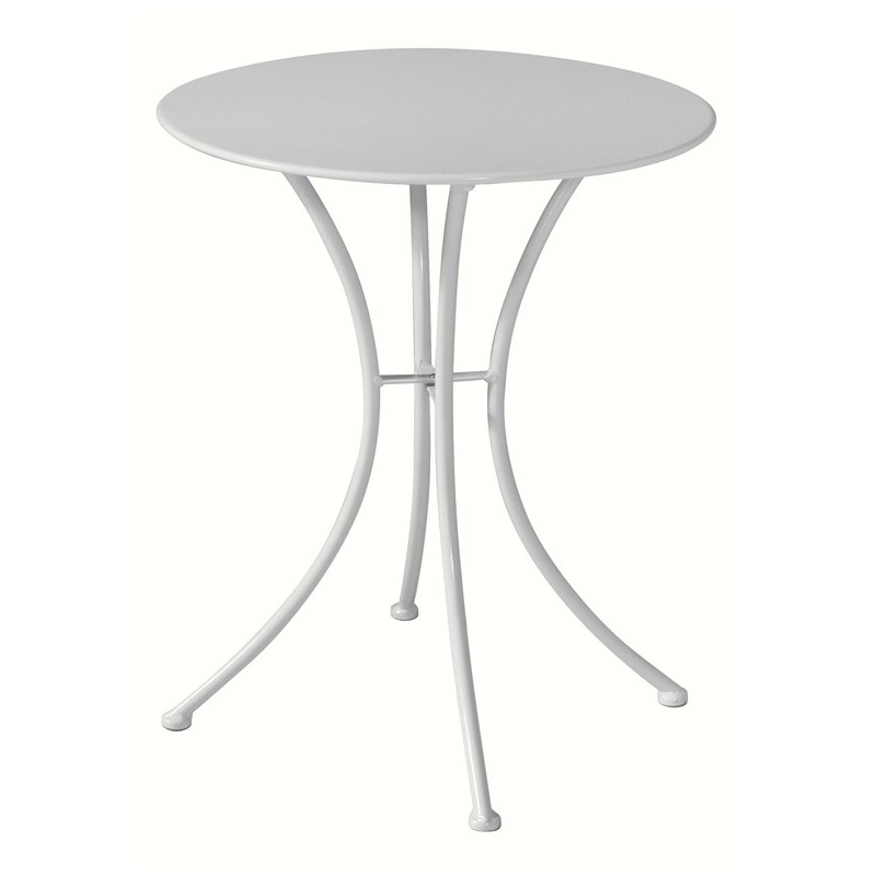 Tavolo da Giardino Peschiera In Ferro Ø60 cm - Avorio Greenwood