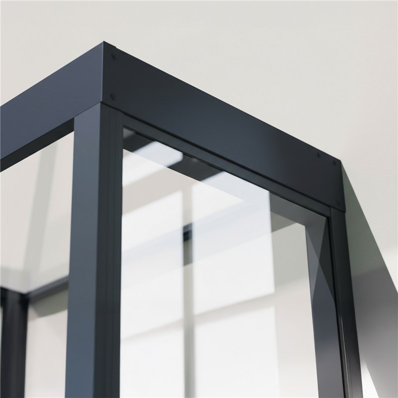 Canopia Sophia Outdoor Door Canopy 215x95 cm + 2x Side Walls - Transparent Gray