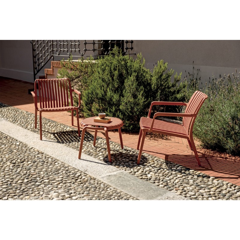 Greenwood Garden Armchair for Valencia Balcony Set in Fibreglass-Reinforced Polypropylene - Brick