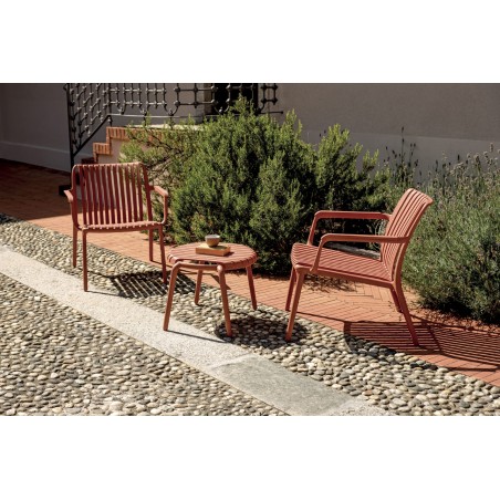Greenwood Garden Armchair for Valencia Balcony Set in Fibreglass-Reinforced Polypropylene - Brick