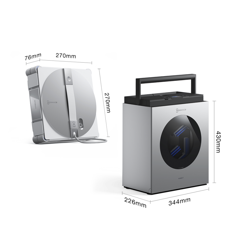 Robot Lavavetri Automatico ECOVACS WINBOT W3 OMNI EU Pulizia Vetri Automatica Smart Robot Lavavetri Automatico ECOVACS WINBOT W3 OMNI EU Pulizia Vetri Automatica Smart