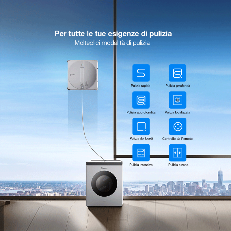 ECOVACS WINBOT W3 OMNI EU Automatic Window Cleaning Robot Smart Glass Cleaning