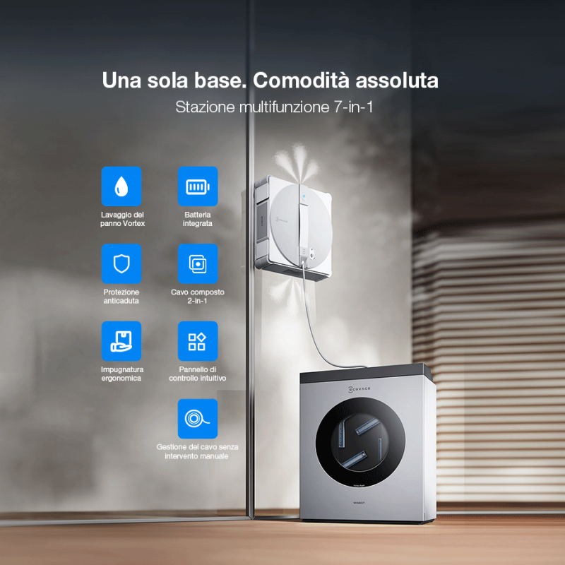 ECOVACS WINBOT W3 OMNI EU Automatic Window Cleaning Robot Smart Glass Cleaning