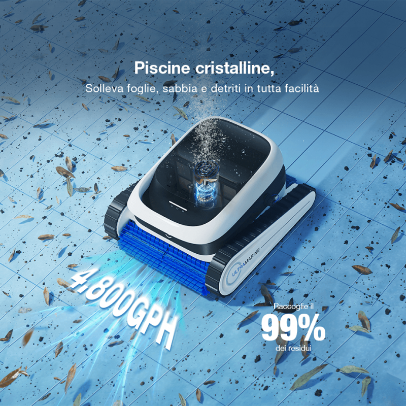 ECOVACS ULTRAMARINE P1 Cordless Automatic Pool Cleaning Robot ECOVACS ULTRAMARINE P1 Cordless Automatic Pool Cleaning Robot