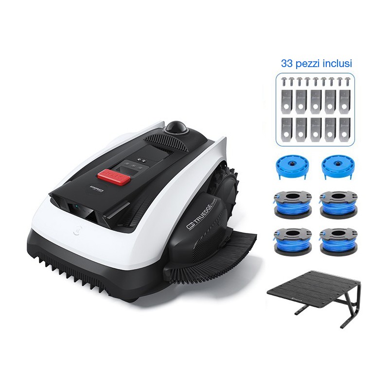 Robot Tagliaerba Automatico ECOVACS serie GOAT O1200 LiDar PRO Care Kit con Garage Omaggio