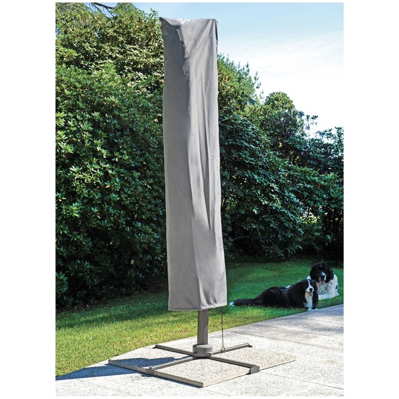 Sacca Per Ombrelloni A Palo Laterale - Impermeabile Grigio - 256x60 Cm Greenwood