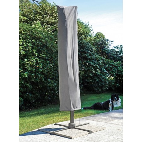 Greenwood Side Pole Garden Parasol Bag - Waterproof Grey - 256x60cm