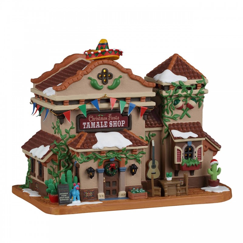 Christmas Fiesta Tamale Shop with 4.5V Adapter Ref. 65560 Christmas Fiesta Tamale Shop with 4.5V Adapter Ref. 65560