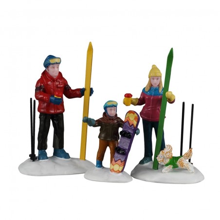 Family Ski Day Set Of 3 Ref. 62634