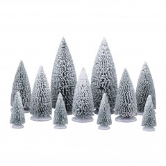 White Pine Trees Set Of 11 Ref. 64687