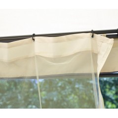 Greenwood Mosquito Net Curtain Set for 3x3 m Gazebo GAZ371