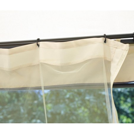 Greenwood Mosquito Net Curtain Set for 3x3 m Gazebo GAZ371