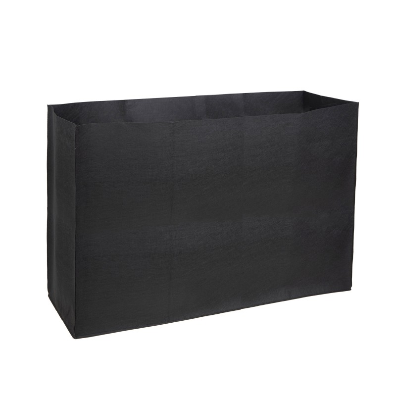 Modular Garden Divider Herstera PLANTER DIVIDER 40 in Metal Anthracite Color 200x40x80 cm