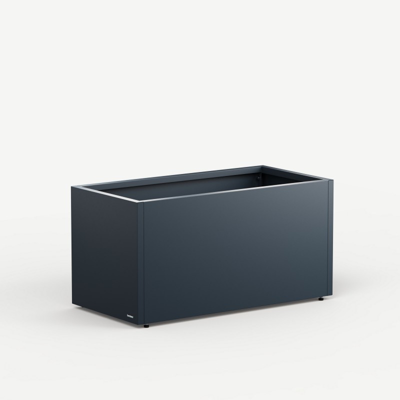 Modular Garden Divider Herstera PLANTER 50 in Metal Anthracite Color 200x50x50 cm
