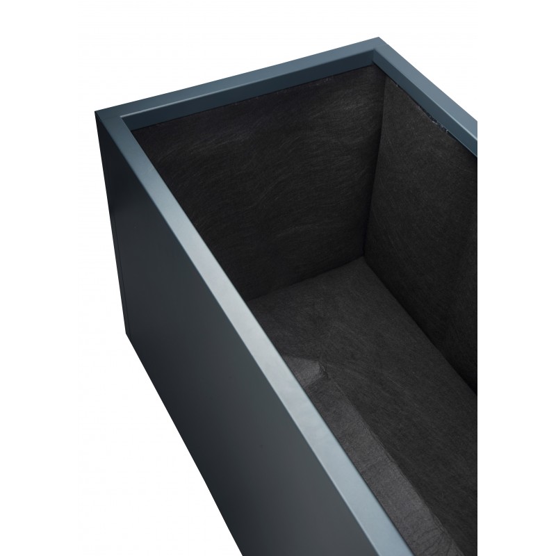 Modular Garden Divider Herstera PLANTER 50 in Metal Anthracite Color 200x50x50 cm