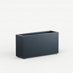 Modular Garden Divider Herstera PLANTER 30 in Metal Anthracite Color 200x30x50 cm