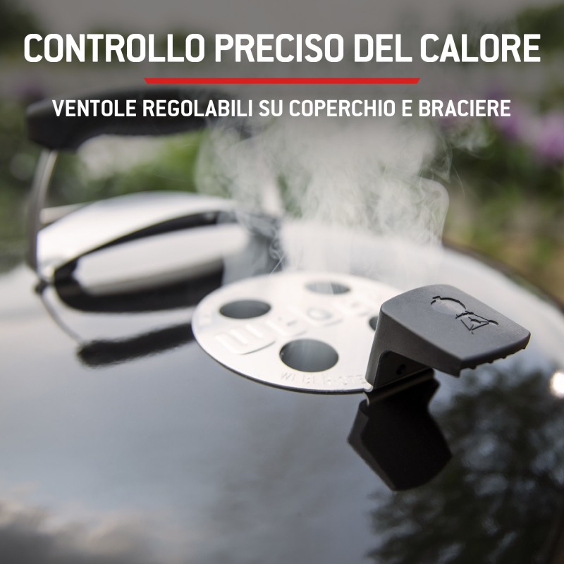 Barbecue Weber a Carbone Master-Touch GBS E-5750 Ø 57 cm Black Cod. 14701004