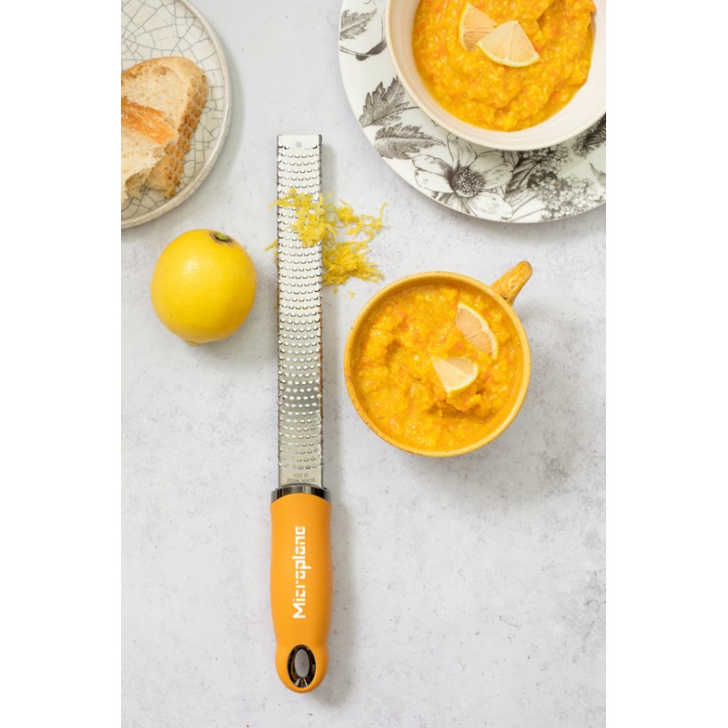 Microplane Premium Classic Zester Grater Ochre Yellow Microplane Premium Classic Zester Grater Ochre Yellow