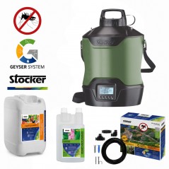 Nebulizzatore antizanzare da giardino Stocker Geyser Kit 12 L - Insetticida e Repellente fino a 625 mq