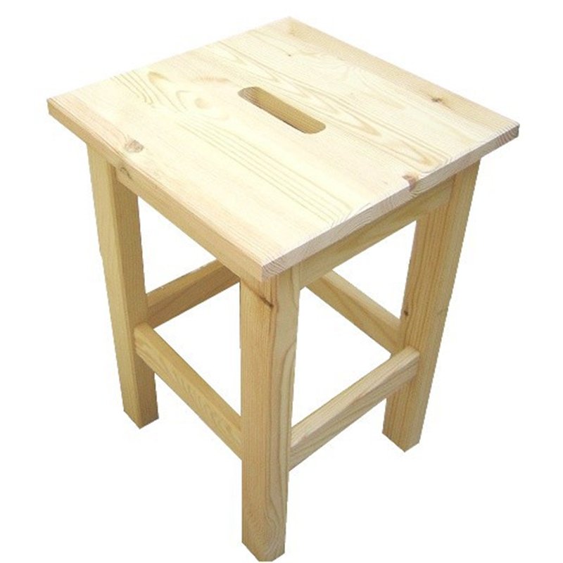 Sgabello in Pino Grezzo 30x30x44 cm Unionwood Sgabello in Pino Grezzo 30x30x44 cm Unionwood
