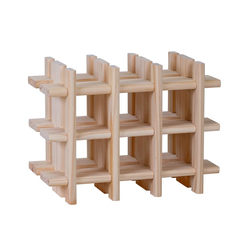Cantinetta Portabottiglie Modulare in Pino 9 Posti 43,4x22x32,5 cm Unionwood Cantinetta Portabottiglie Modulare in Pino 9 Posti 43,4x22x32,5 cm Unionwood