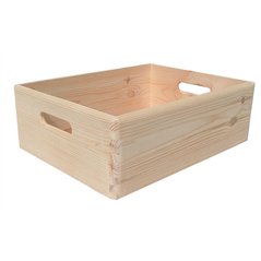 Box Sovrapponibile in Pino 40x30x14 cm Unionwood