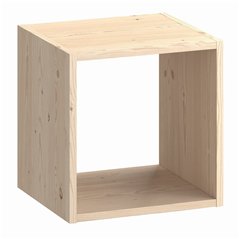 Libreria KUBIK in Pino Massiccio Grezzo 1 Vano 36x30x36,1 cm Unionwood