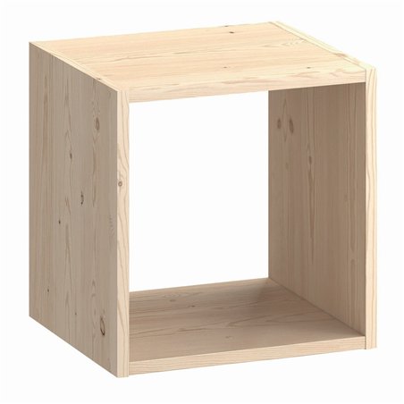 Libreria KUBIK in Pino Massiccio Grezzo 1 Vano 36x30x36,1 cm Unionwood