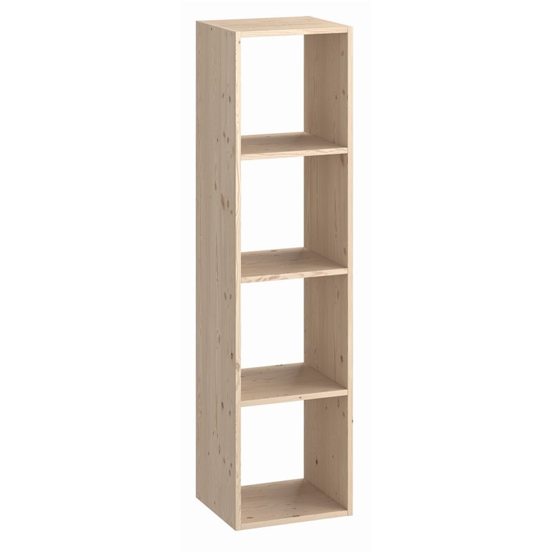 Libreria KUBIK in Pino Massiccio Grezzo 4 Vani 36x30x139,3 cm Unionwood Libreria KUBIK in Pino Massiccio Grezzo 4 Vani 36x30x139,3 cm Unionwood
