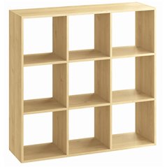 Libreria KUBIK in Pino Massiccio Grezzo 9 Vani 104,8x30x104,9 cm Unionwood
