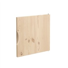 Porta a Battente per Libreria KUBIK in Pino Massiccio Grezzo 32,2x32,2 cm Unionwood