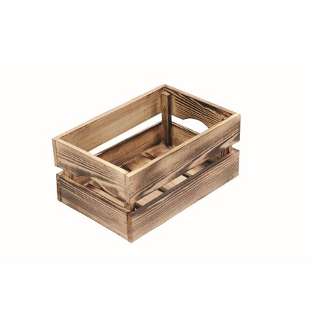 Cassetta in Pino Massiccio Grezzo Effetto Fiammato 30x20x14 cm Unionwood