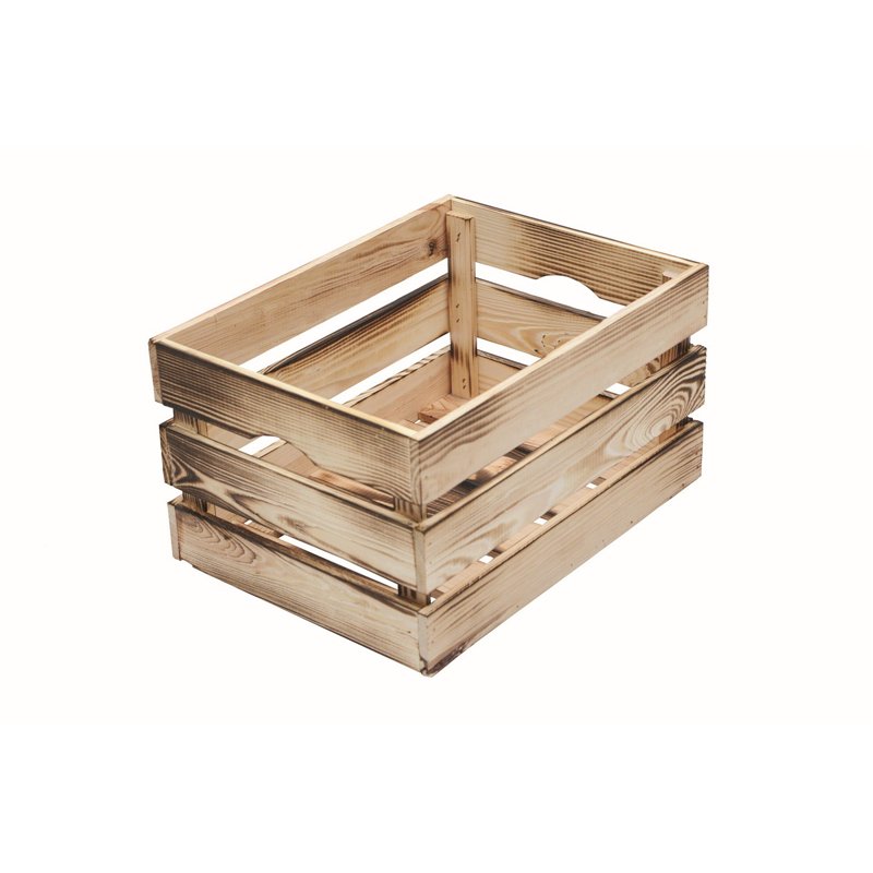 Cassetta in Pino Massiccio Grezzo Effetto Fiammato 40x30x24 cm Unionwood Cassetta in Pino Massiccio Grezzo Effetto Fiammato 40x30x24 cm Unionwood