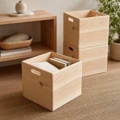 Box Sovrapponibile in Pino 30x30x30 cm Unionwood