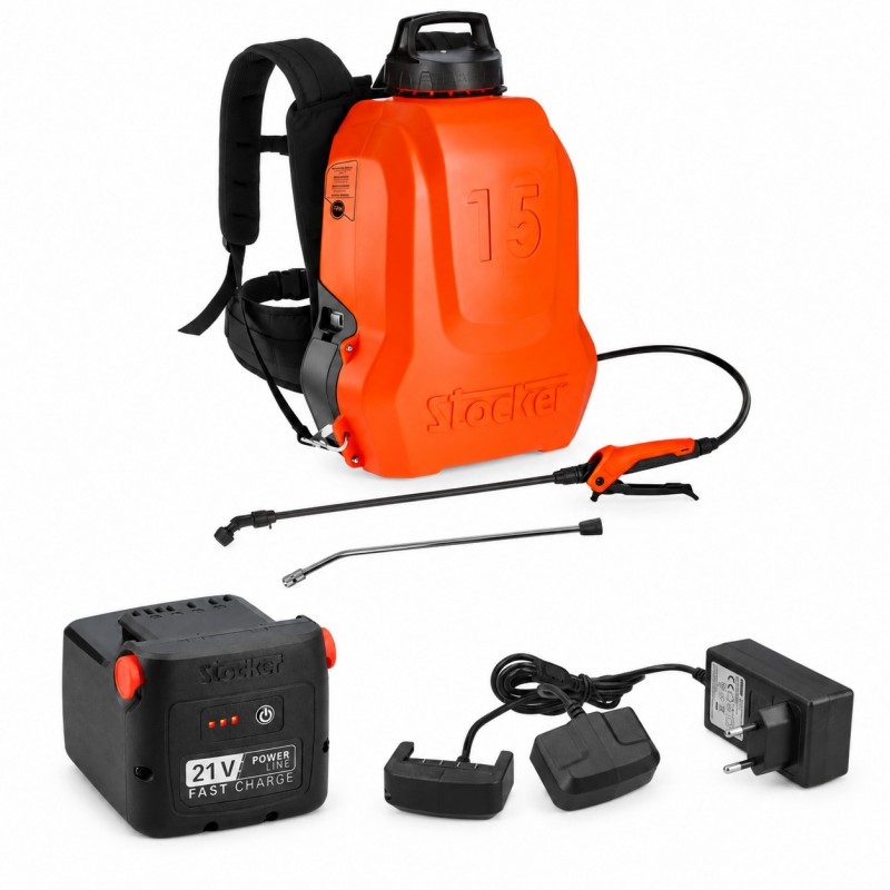 PROMO Stocker Kit Pompa Ergomist 15L + Batteria 2,6 Ah 21V + Caricabatterie PROMO Stocker Kit Pompa Ergomist 15L + Batteria 2,6 Ah 21V + Caricabatterie