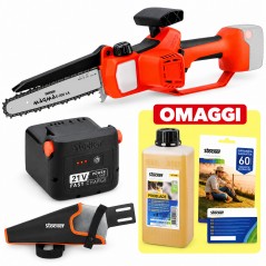 PROMO Stocker Kit Motosega Magma E-200 LA + Fodero + Batteria 2,6 Ah
