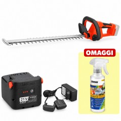 PROMO Stocker Kit Tagliasiepi + Batteria 2,6 Ah 21V + Caricabatterie