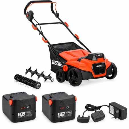 PROMO Stocker Kit Arieggiatore E-650 + 2 Batterie 4 Ah 21V + Caricabatterie