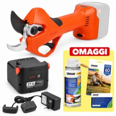 PROMO Stocker Kit Forbice Magma E-40 Tp + Batteria 2,6 Ah 21V + Caricabatterie + Olio Spray