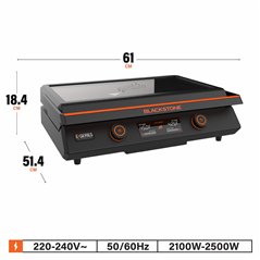 Piastra elettrica Blackstone E-Series 22" da tavolo Cod. 8001EU